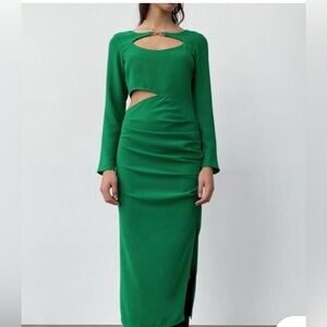 Zara Cut Out Midi Dress